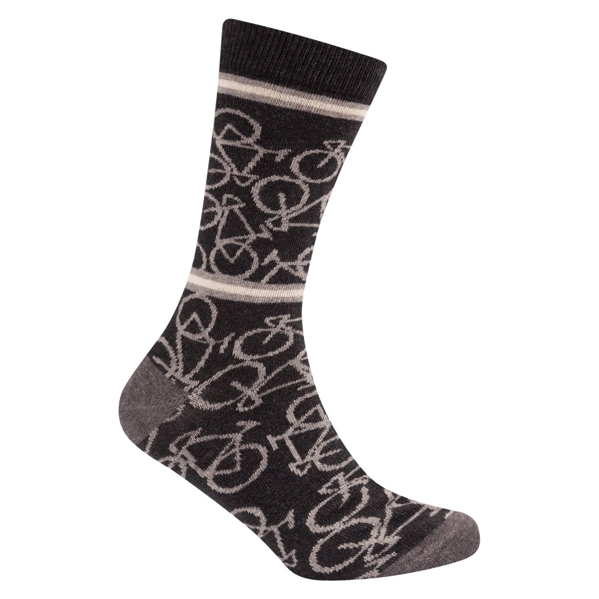 Le Patron wielersokken Dark Grey