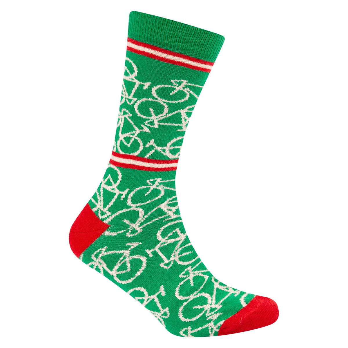 Le Patron wielersokken Italian Green