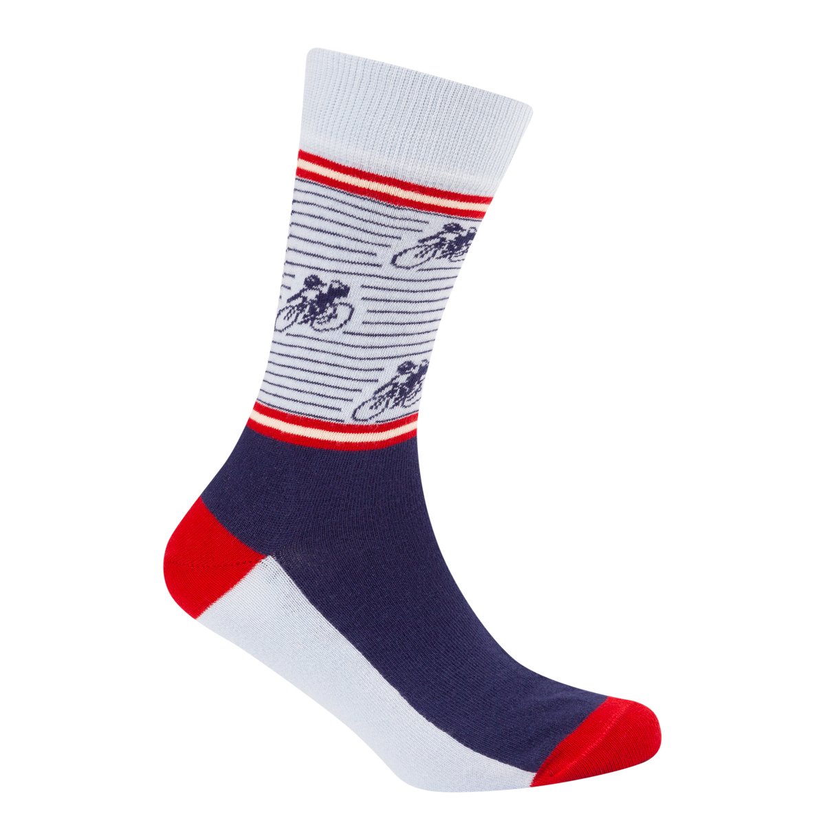 Le Patron wielersokken Vintage Dark Blue